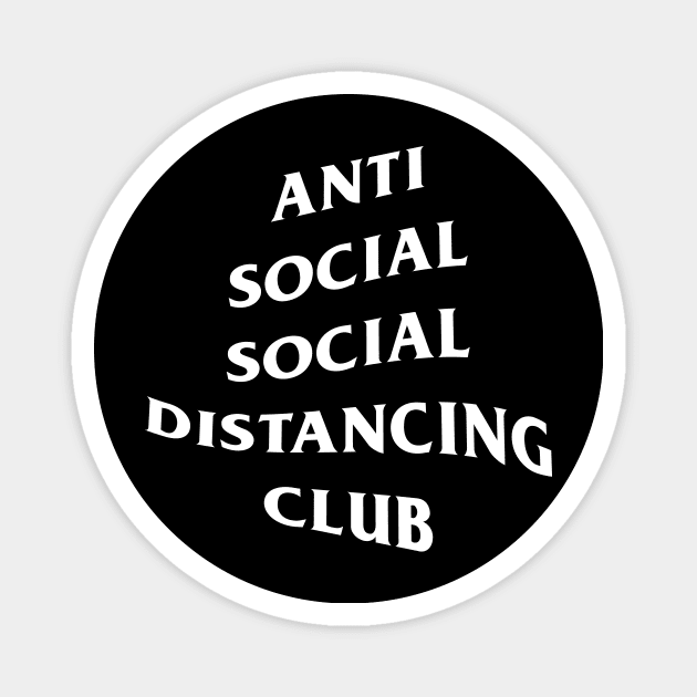 Social Distancing Club Magnet by CoDDesigns